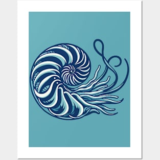 Nautilus japanese art Posters and Art